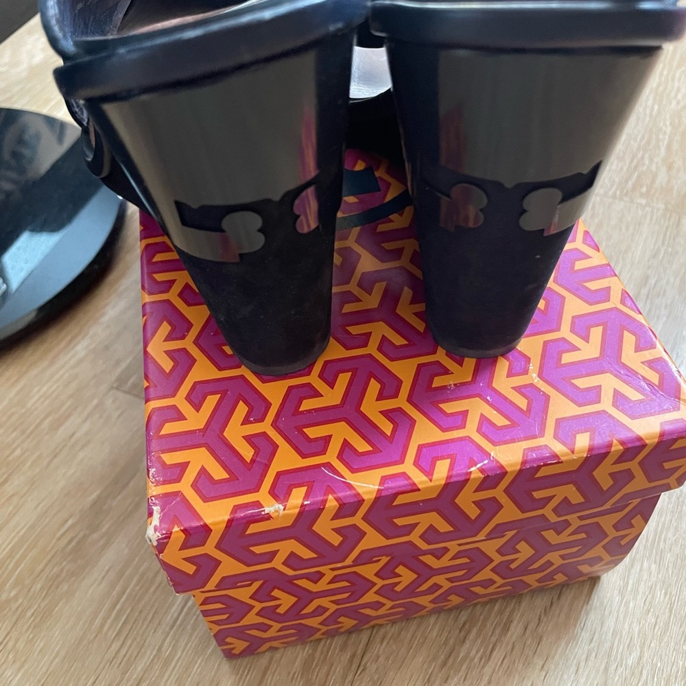 Tory Burch Black Open-Toe Sandals - Picture 2 of 3